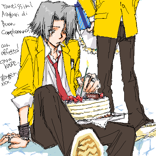 クリーム色の薔薇と煙の香りのケーキ